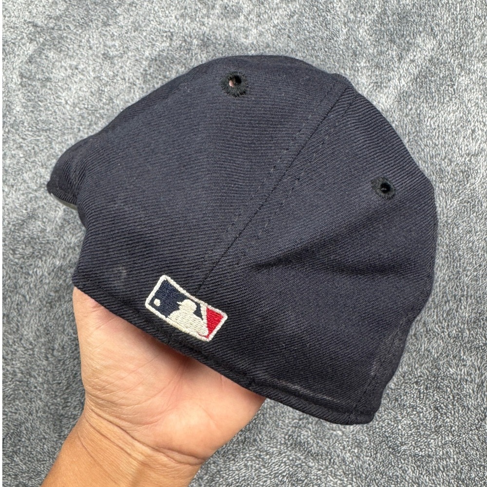 New Era 59FIFTY Boston Red Sox‎ Fitted Hat Navy Blue MLB Baseball Cap Size 6 3/4 - Picture 3 of 8